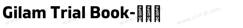 Gilam Trial Book字体转换